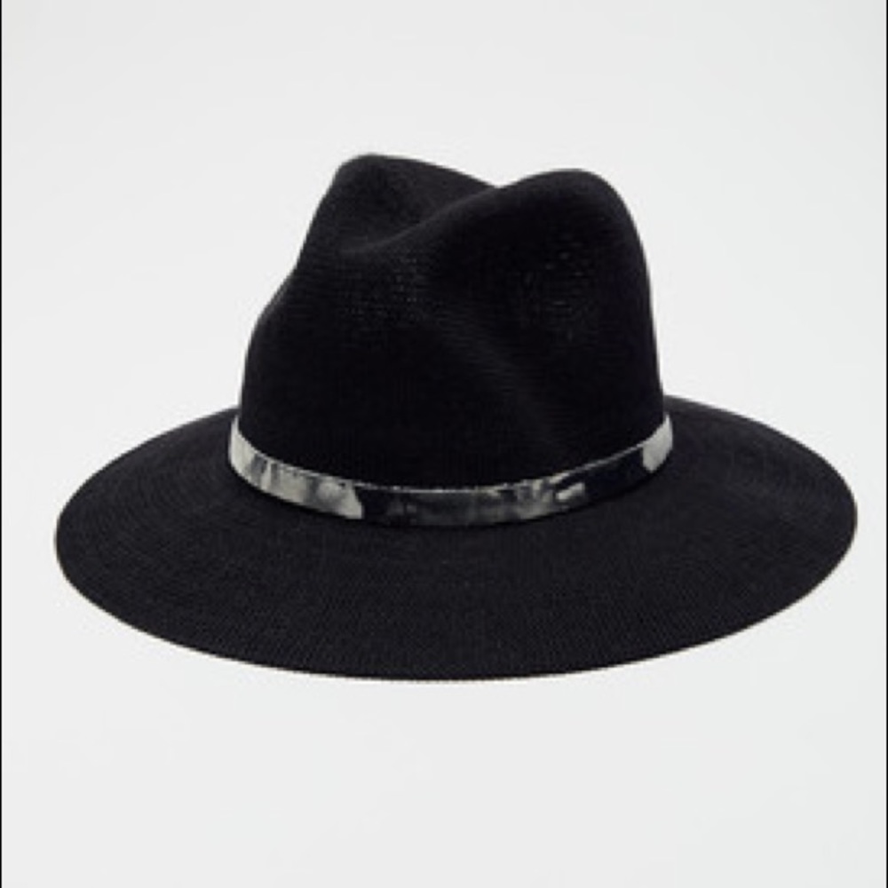 Urban Outfitters Faye Panama hat, black.